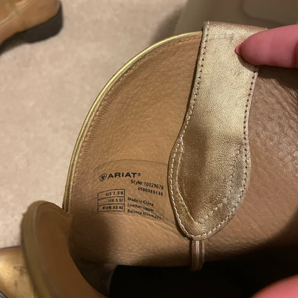 Gold Ariat Boots - Picture 4 of 7